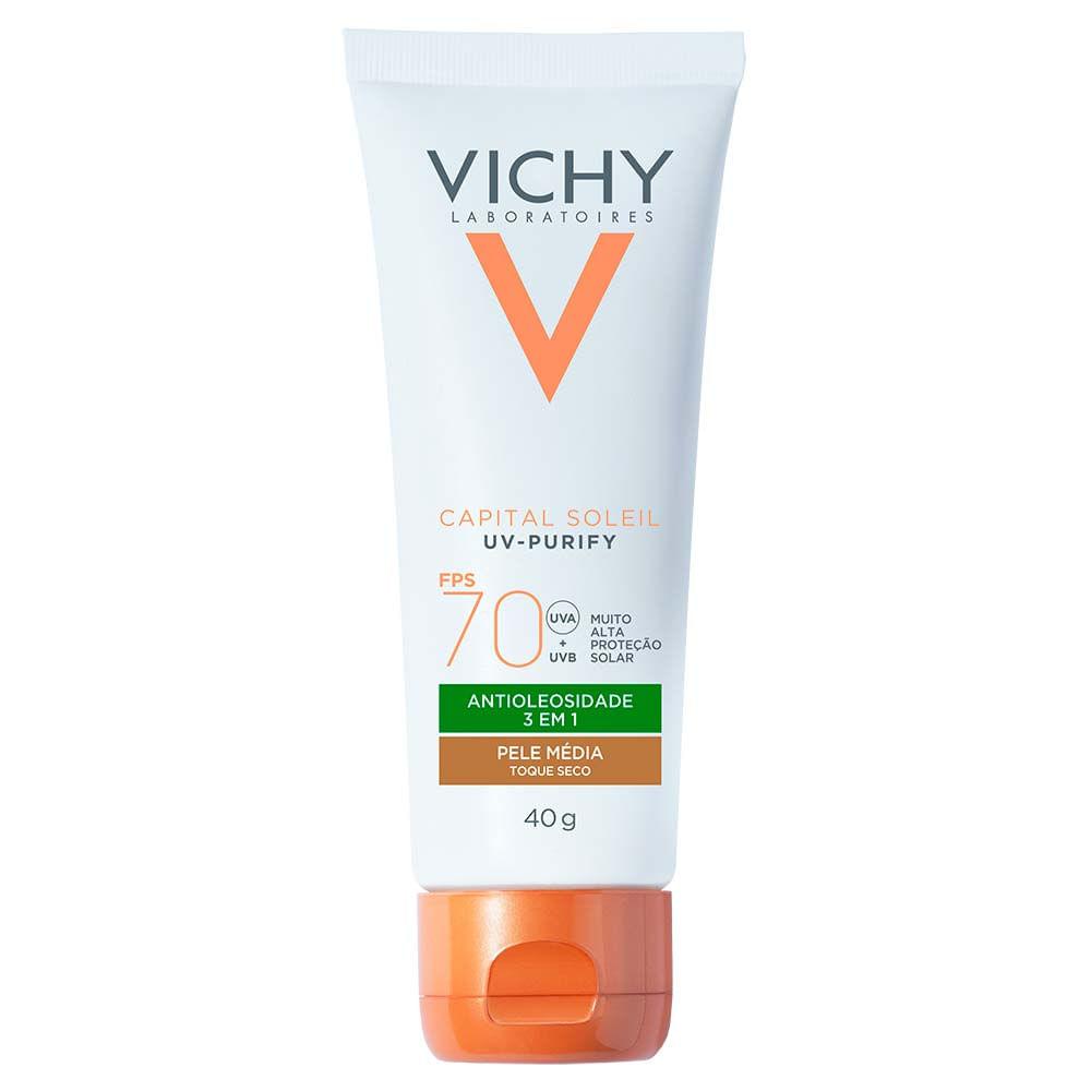 Protetor Solar Facial com Cor Vichy – Capital Soleil Purify - 1