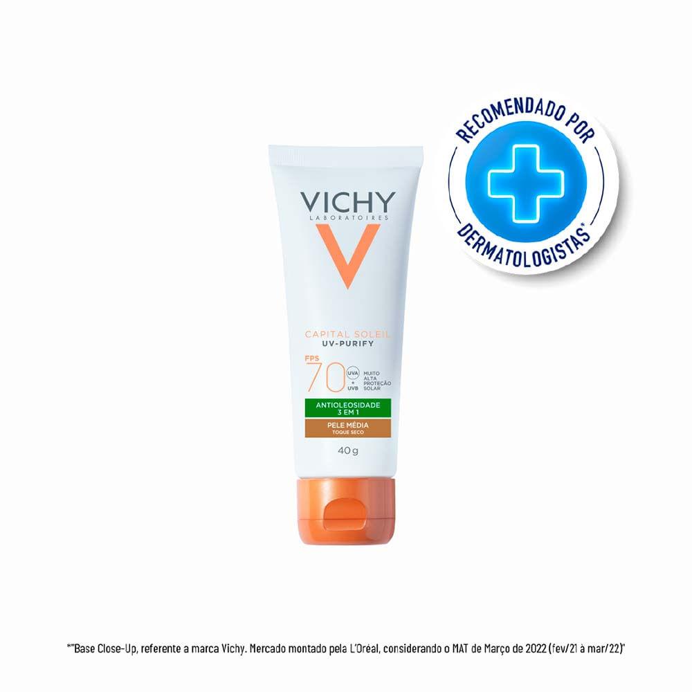 Protetor Solar Facial com Cor Vichy – Capital Soleil Purify - 4