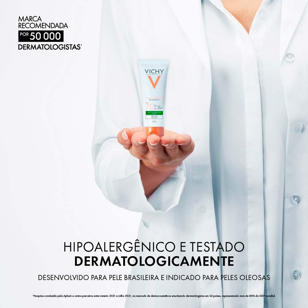 Protetor Solar Facial com Cor Vichy – Capital Soleil Purify - 6