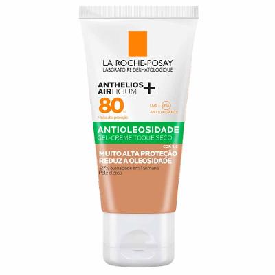 Protetor Solar Facial com Cor Antioleosidade FPS80 La Roche Posay Anthelios Airlicium+ 40g