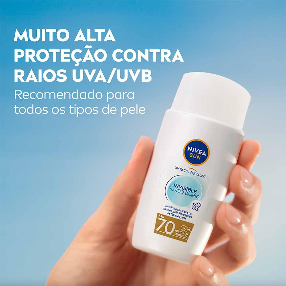 Protetor Solar Facial NIVEA Sun UV Face Specialist Invisible Fluido Diário FPS 70 - 4