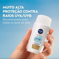 Protetor Solar Facial NIVEA Sun UV Face Specialist Invisible Fluido Diário FPS 70