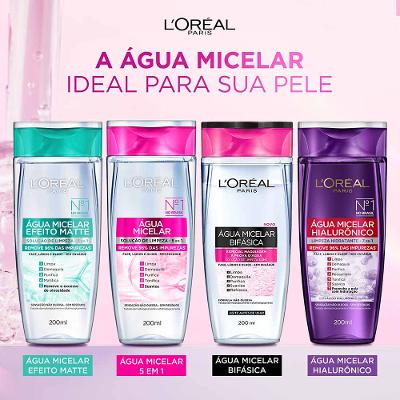 Água Micelar L'Oréal Paris Solução de Limpeza 5 em 1