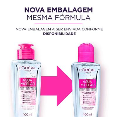 Água Micelar L'Oréal Paris Solução de Limpeza 5 em 1
