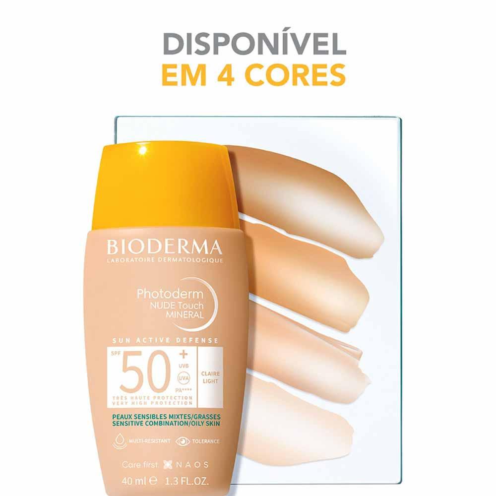 Protetor Solar com Cor Bioderma Photoderm Nude Touch Mineral FPS 50+ - 6