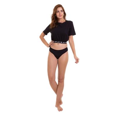 Calcinha Absorvente Violeta Cup - Preta