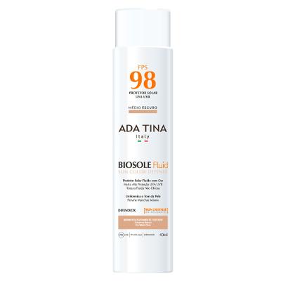 Protetor Solar Ada Tina Biosole Fluid Sun Color Defense FPS 98