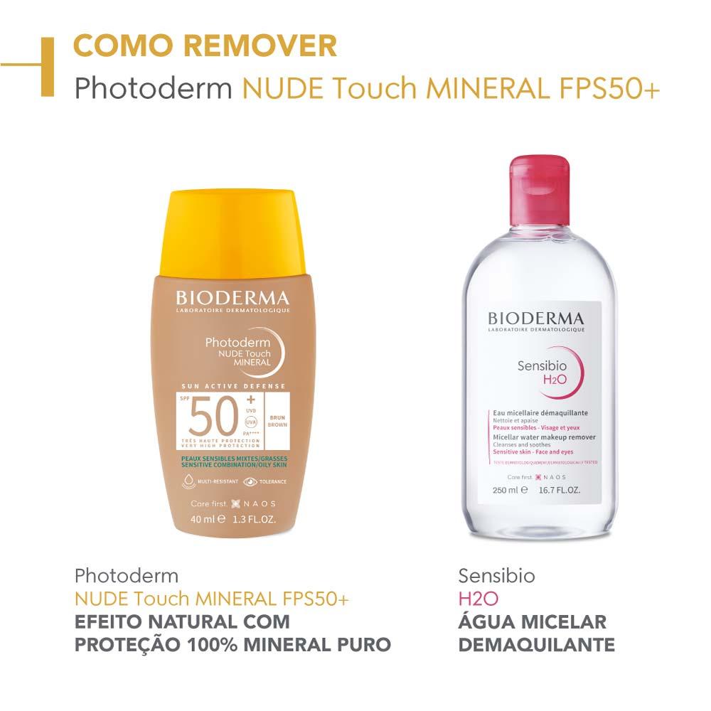 Protetor Solar com Cor Bioderma Photoderm Nude Touch Mineral FPS 50+ - 5