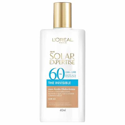 Protetor Solar com Cor L'oreal Paris - Solar Expertise The Invisible FPS60