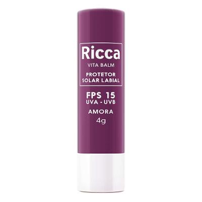 Protetor Solar Labial Ricca Fps15