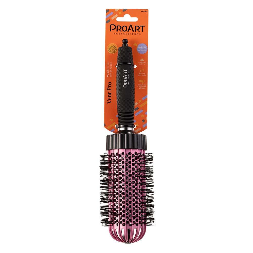 Escova de Cabelo ProArt Profissional Vent Pro Rosa - 3