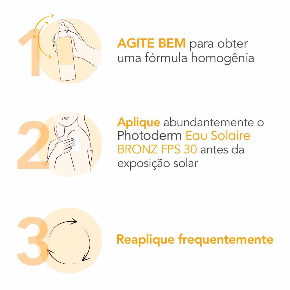 Bronzeador Bifásico Bioderma - Photoderm Eau Solaire Bronz FPS30 - 7