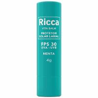 Protetor Solar Labial Ricca Menta FPS 30 - 1