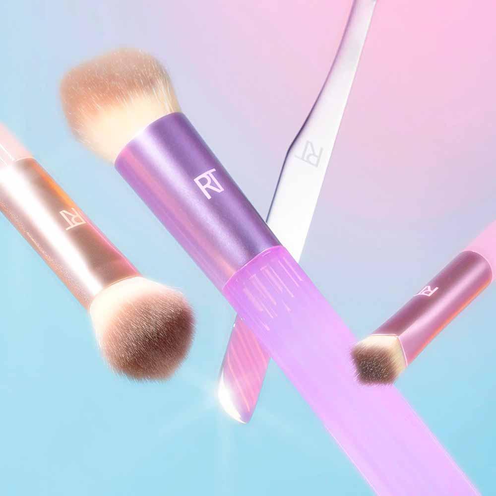 Kit Real Techniques Pastel Pop Plumped Up com 3 Pincéis + Espátula - 5