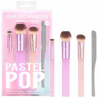 Kit Real Techniques Pastel Pop Plumped Up com 3 Pincéis + Espátula - 2