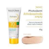 Protetor Solar Facial Antioleosidade com Cor Bioderma Photoderm FPS 70