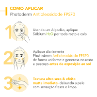 Protetor Solar Facial Antioleosidade com Cor Bioderma Photoderm FPS 70 - 6