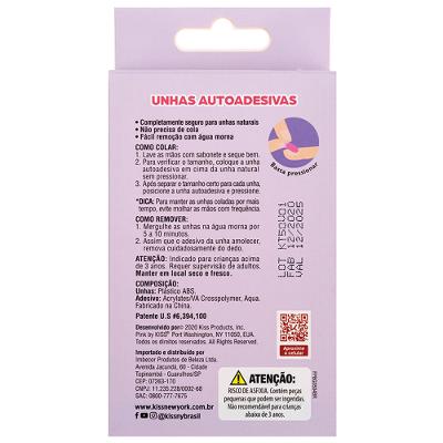 Unhas Postiças Infantil Kiss NY Pink