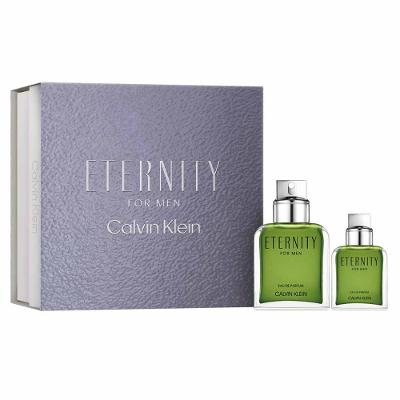 Calvin Klein Eternity For Men Coffret Perfume Masculino EDP + Travel Size