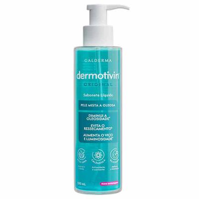 Sabonete Líquido Facial para Pele Mista a Oleosa Dermotivin Original