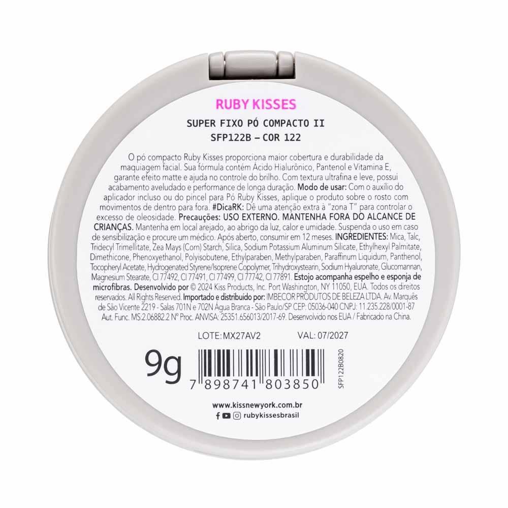 Pó Compacto Ruby Kisses - Super Fixo - 4