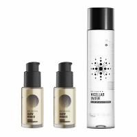 Beyoung Kit com 1 Água Micelar e 2 Primers Faciais Gold para Efeito Lifting Imediato - 1