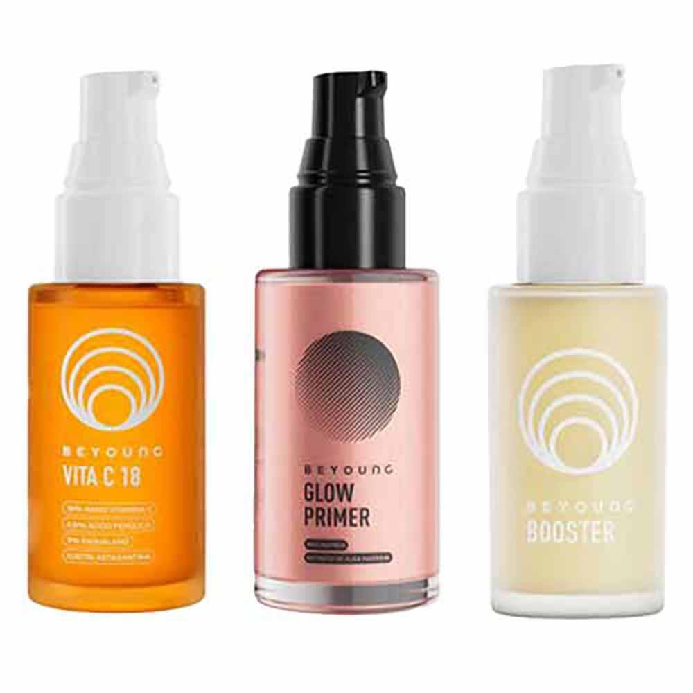 Beyoung Kit - Booster + Primer Rose + Vita C 18 para Rejuvenescimento Facial - 1
