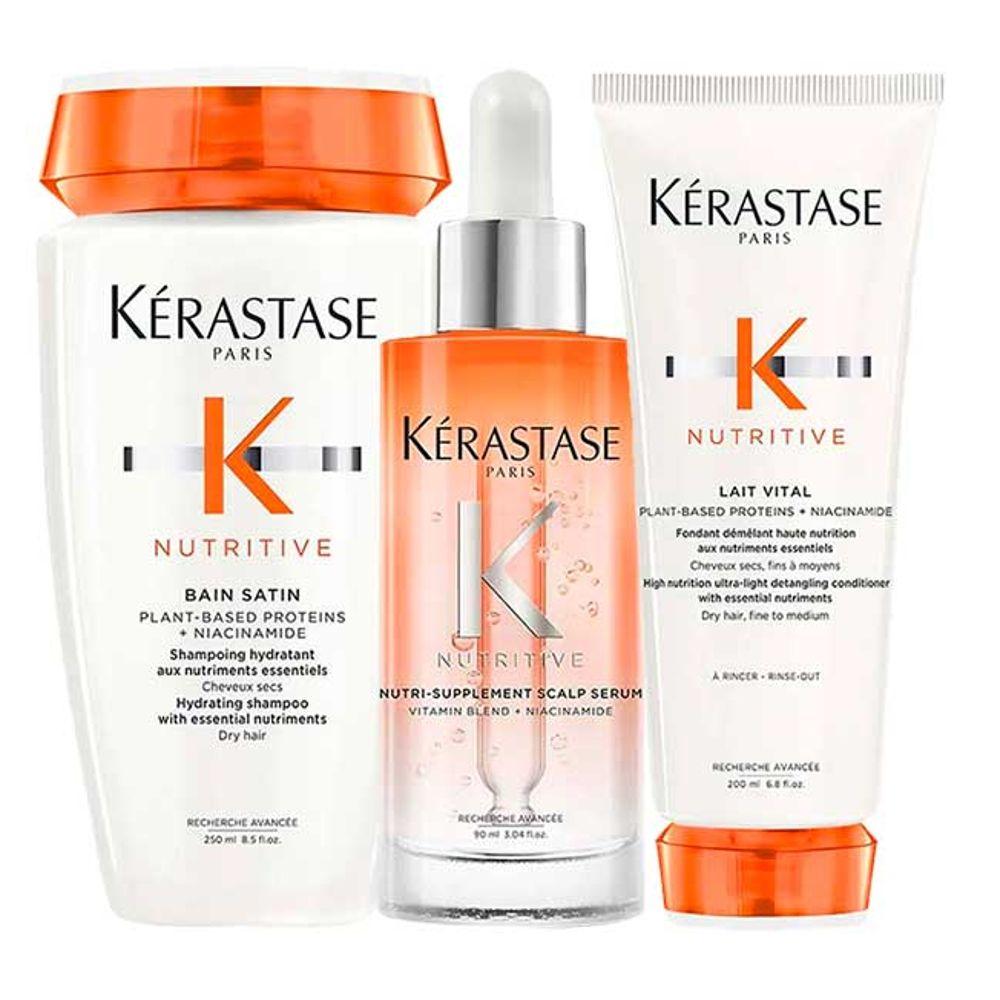 Kérastase Nutritive Kit – Shampoo + Condicionador + Sérum - 1
