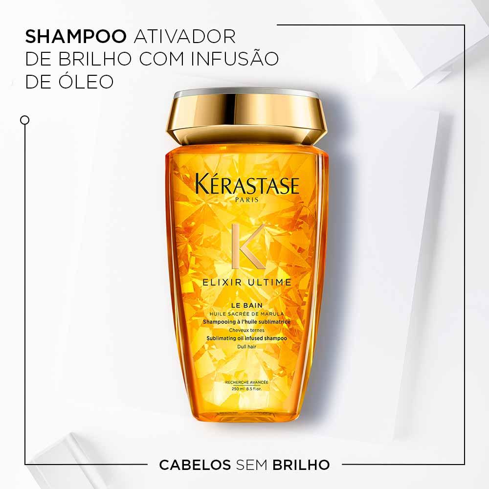 Kérastase Ultime Kit - Óleo Capilar + Shampoo para Cabelos sem Brilho - 2