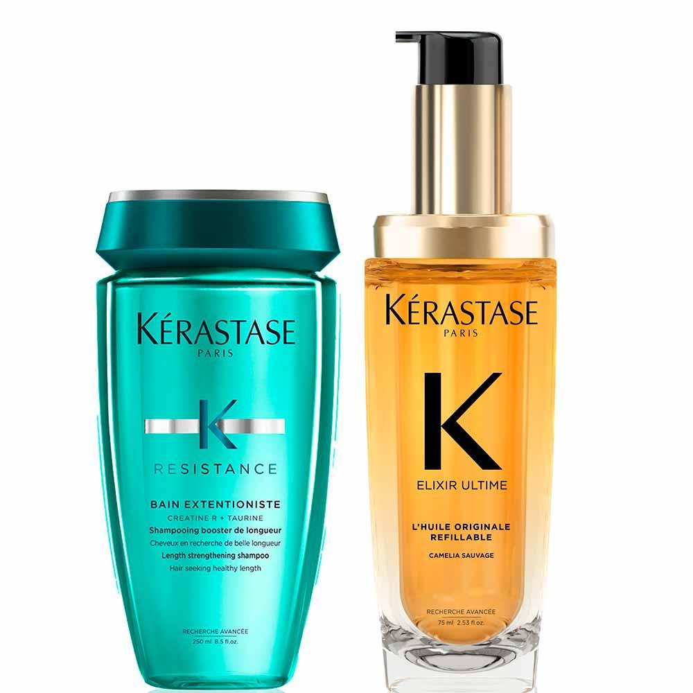 Kérastase Kit – Shampoo + Óleo Capilar para Acabar com as Pontas Duplas - 1