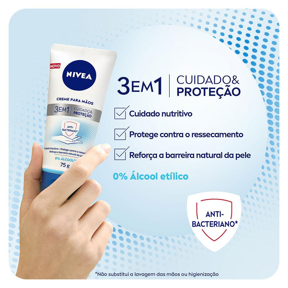 Creme para as Mãos 3 em 1 NIVEA Ação Antibacteriana - 3