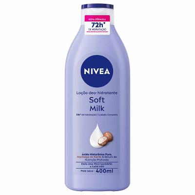 NIVEA Loção Hidratante Corporal  Soft Milk  Hidratação Profunda