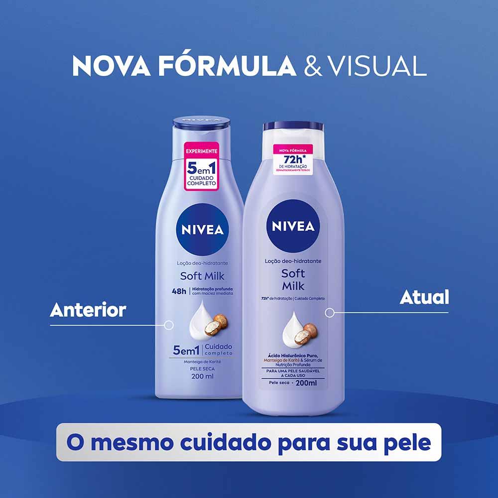 NIVEA Loção Hidratante Corporal  Soft Milk  Hidratação Profunda - 5