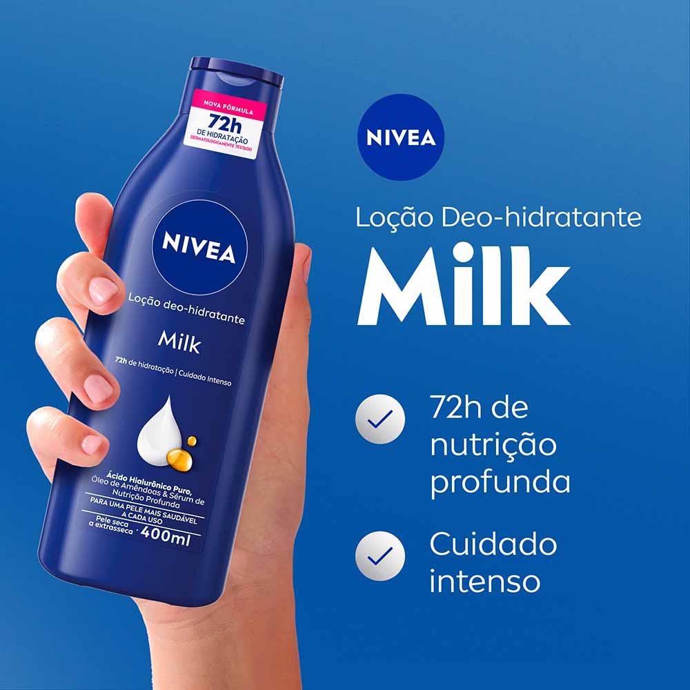 NIVEA Loção Hidratante Milk Pele Seca a Extrasseca - 3