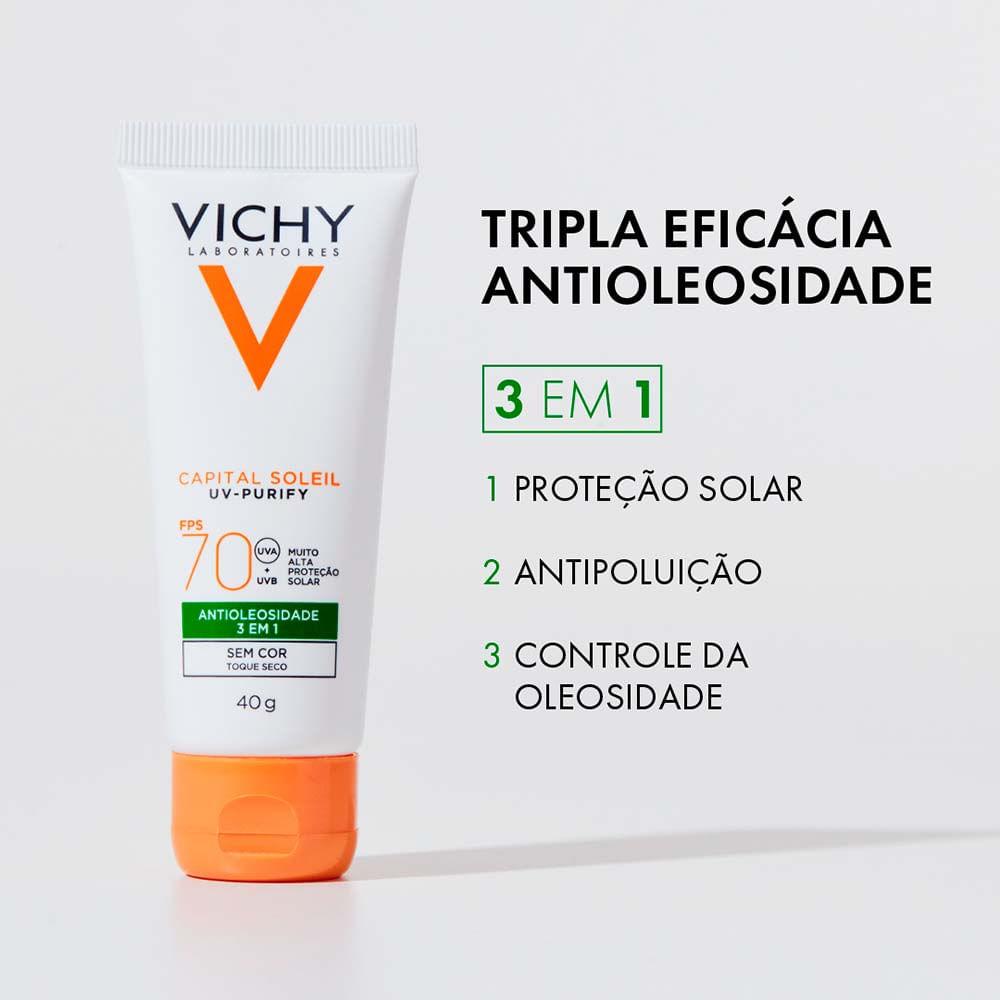 Protetor Solar Facial com Cor Vichy – Capital Soleil Purify - 13
