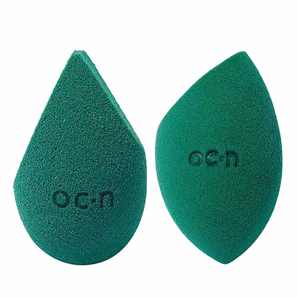Océane Kit - Esponjas de Maquiagem Sister Blend Verde + Flat Blend Verde - 1