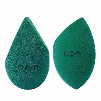 Océane Kit - Esponjas de Maquiagem Sister Blend Verde + Flat Blend Verde - 1