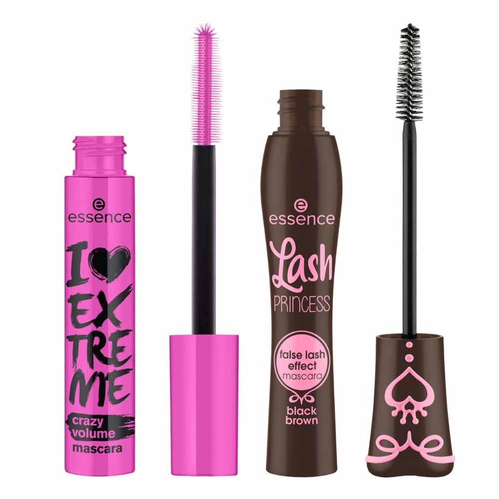 Essence Kit - Máscara de Cílios Lash Princess Marrom + Máscara de Cílios Extreme Crazy Black - 1