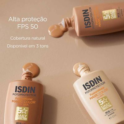 ISDIN Protetor Solar Facial Fusion Water Magic Color FPS50