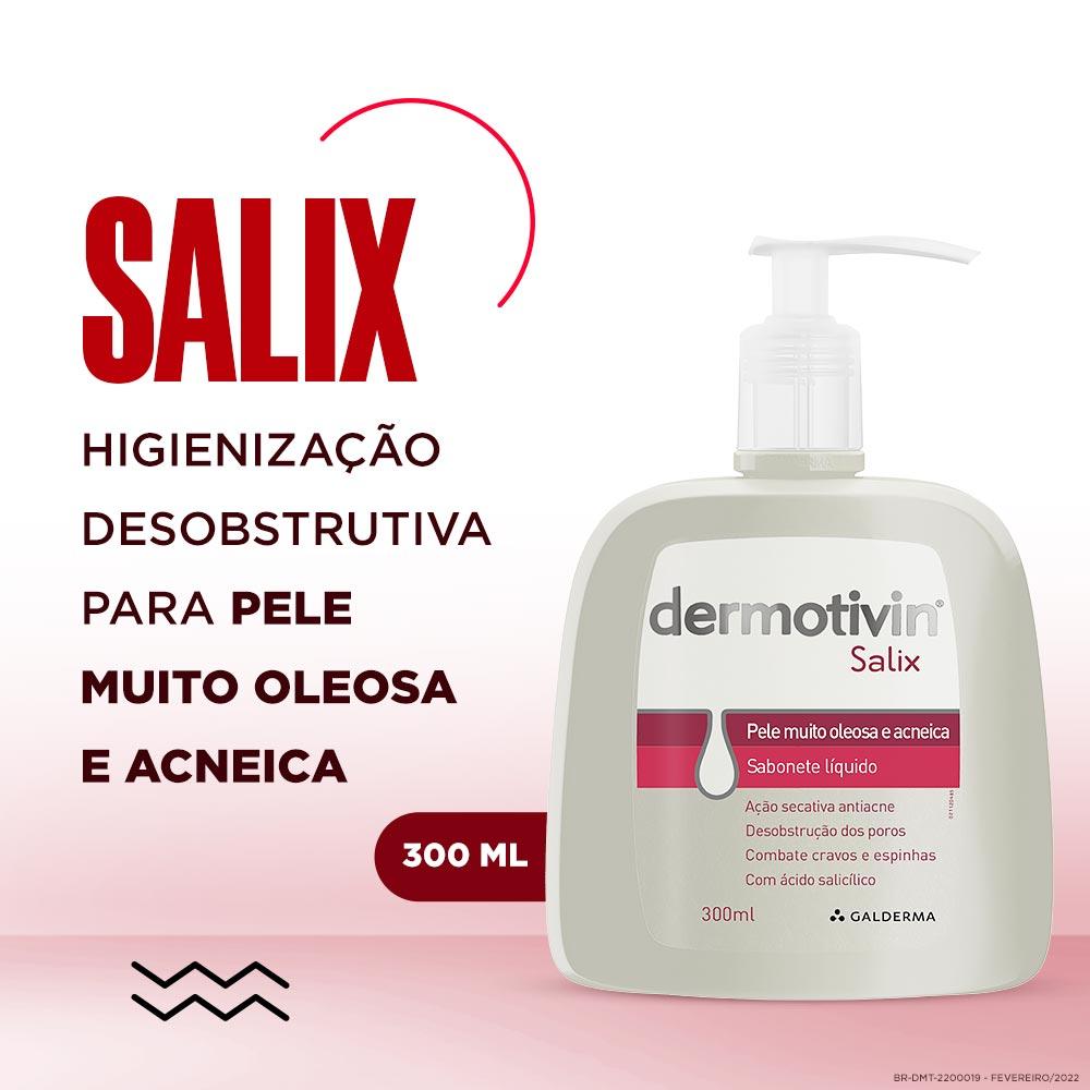 Sabonete Líquido Facial para Pele Muito Oleosa e Acneica Dermotivin Salix - 2