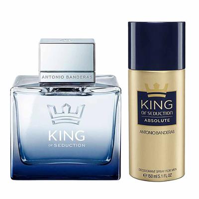 Banderas King of Seduction Kit – Desodorante + Perfume Masculino EDT