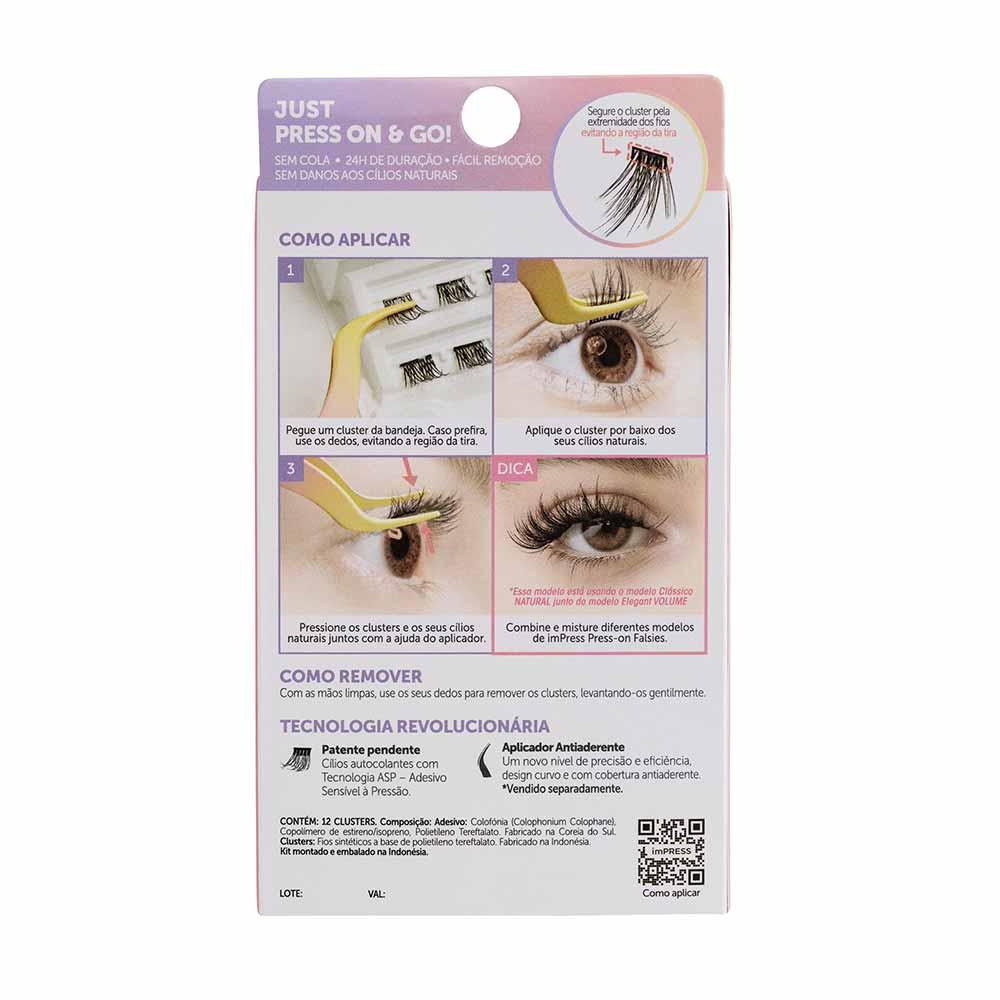 Cílios Postiços ImPRESS Press-on Falsies Mini Refil - Luxuoso Volume - 2