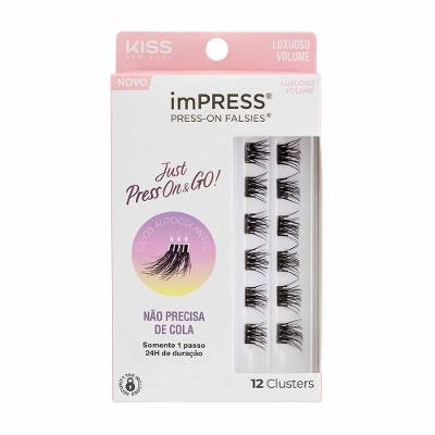Cílios Postiços ImPRESS Press-on Falsies Mini Refil - Luxuoso Volume