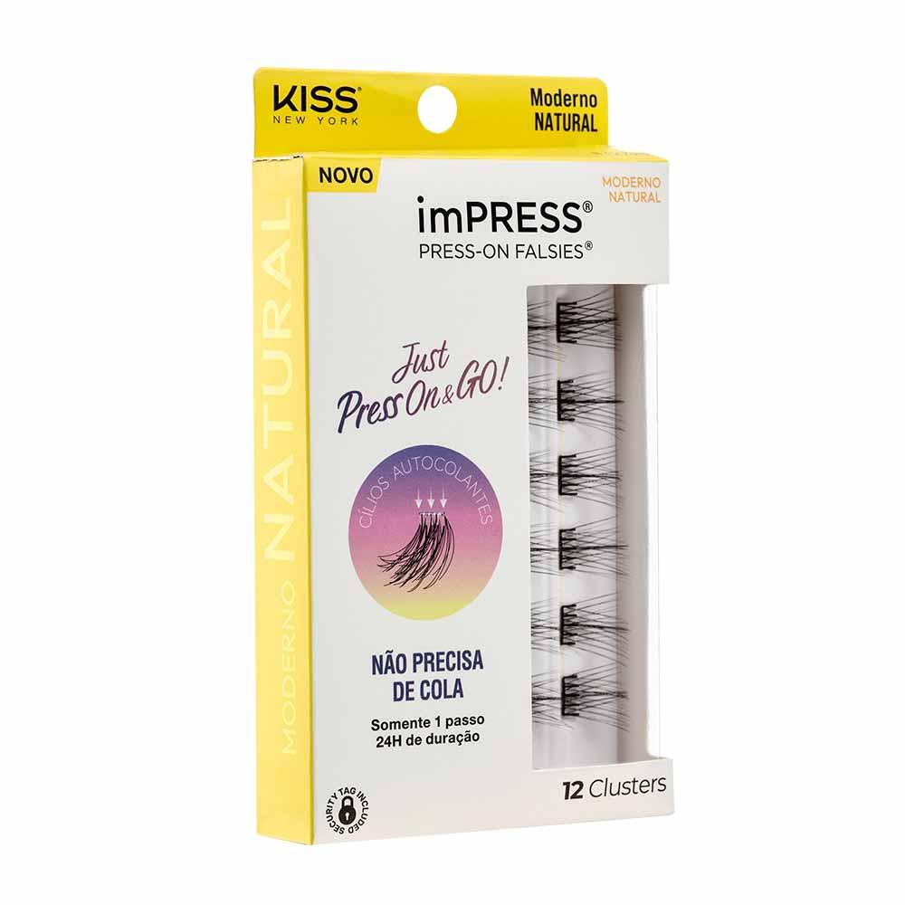 Cílios Postiços ImPRESS Press-on Falsies Mini Refil - Moderno Natural - 1
