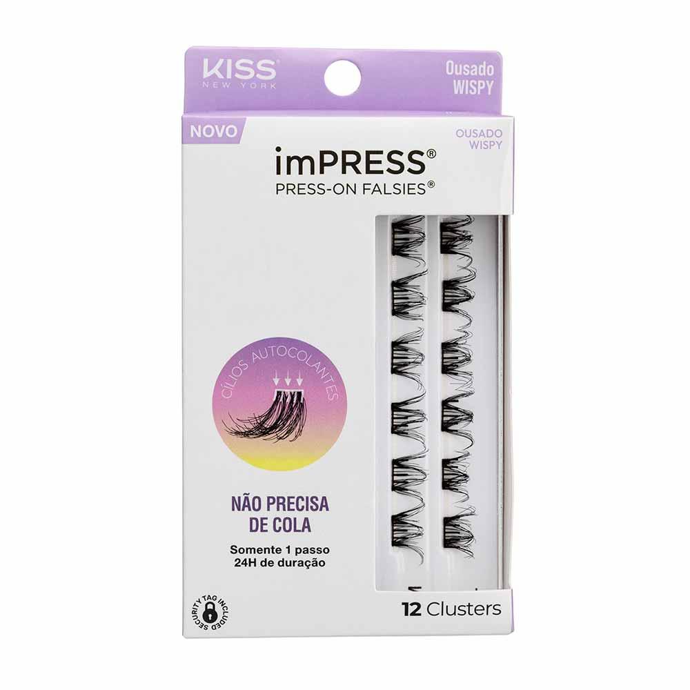 Cílios Postiços ImPRESS Press-on Falsies Mini Refil - Ousado Wispy - 1