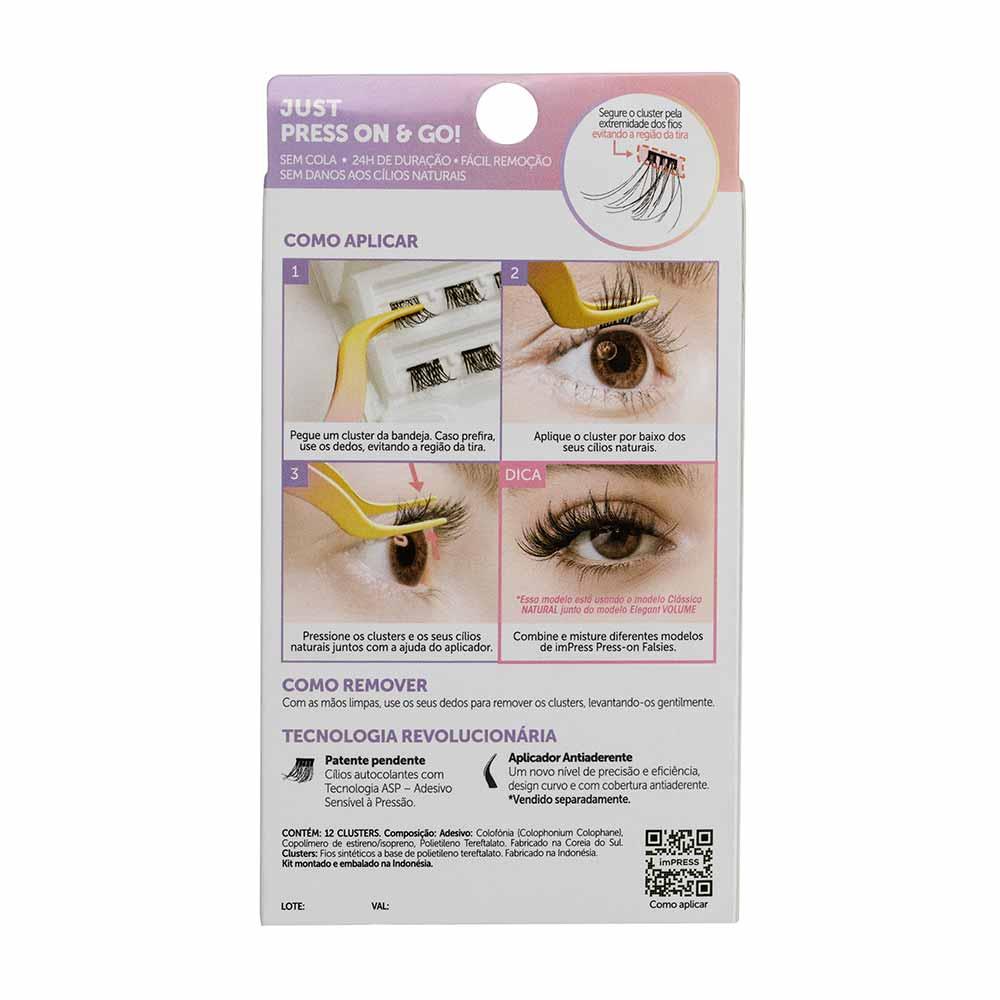 Cílios Postiços ImPRESS Press-on Falsies Mini Refil - Ousado Wispy - 2