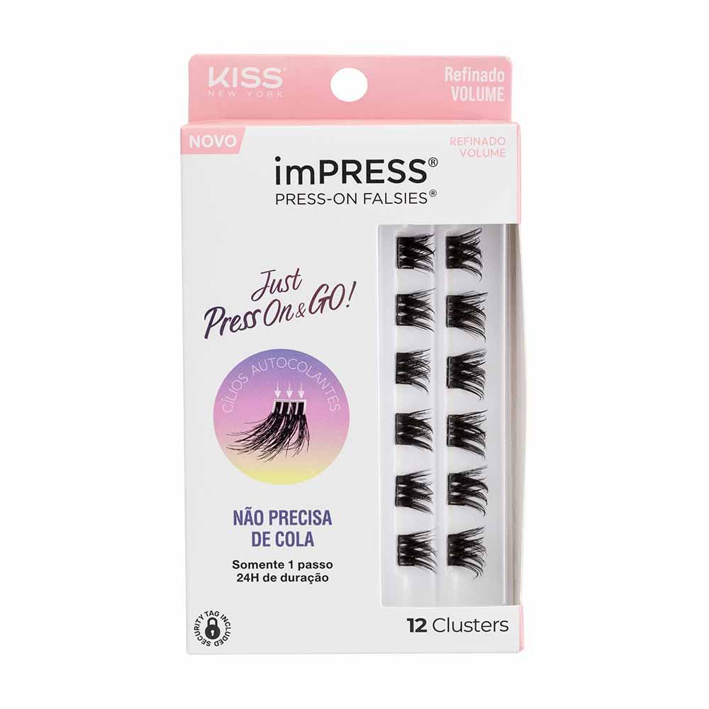 Cílios Postiços ImPRESS Press-on Falsies - Refinado Volume - 1