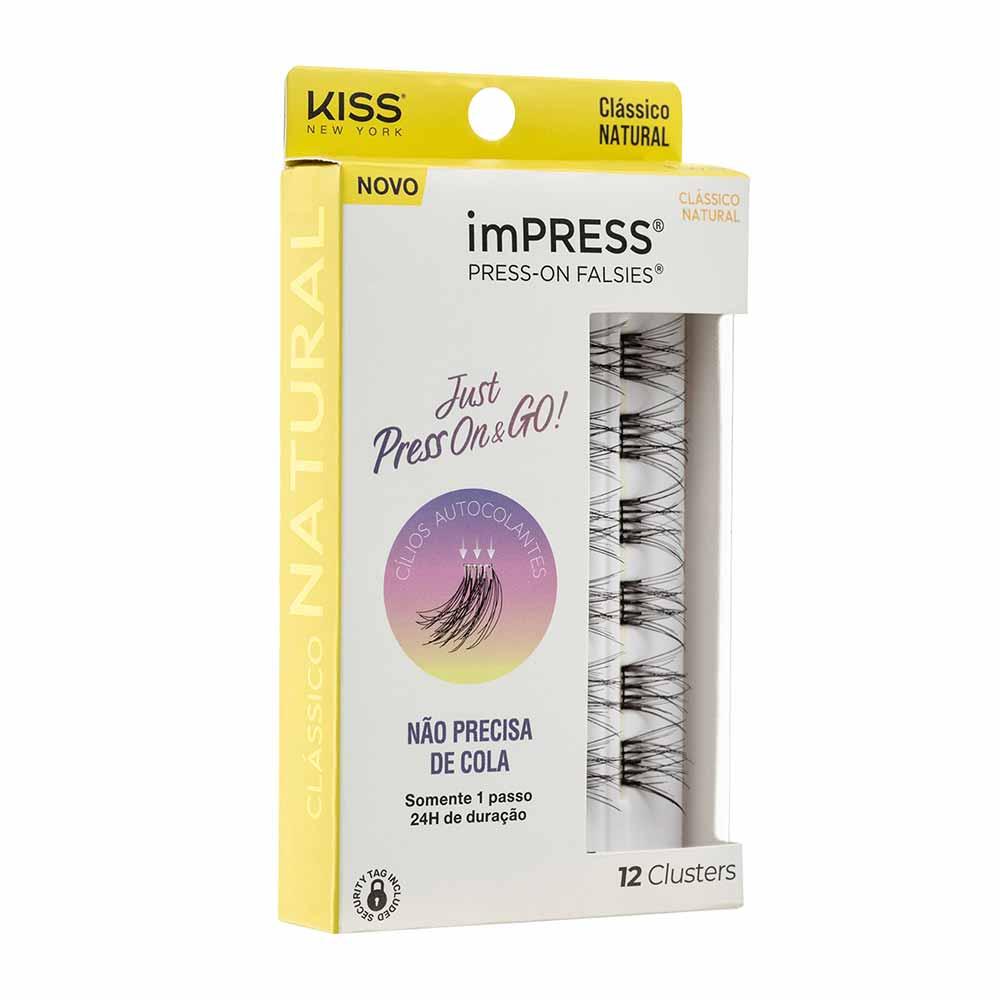 Cílios Postiços ImPRESS Press-on Falsies Mini Refil - Clássico Natural - 1