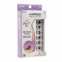 ImPRESS Press-on Falsies Irreal Wispy Kit - 12 Cílios Postiços + 1 Mini Aplicador - 1