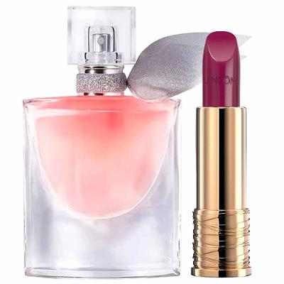 Lancôme - Perfume Feminino La Vie Est Belle EDP + Batom Cremoso L'Absolu Rouge Kit Presenteável